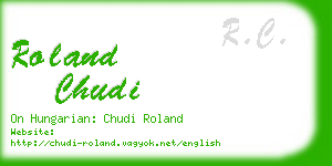 roland chudi business card